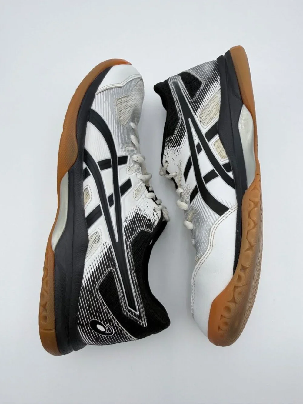 Asics Womens Gel-Rocket 9 Indoor Court Shoes White/Black Sz 9.5 Synthetic Upper